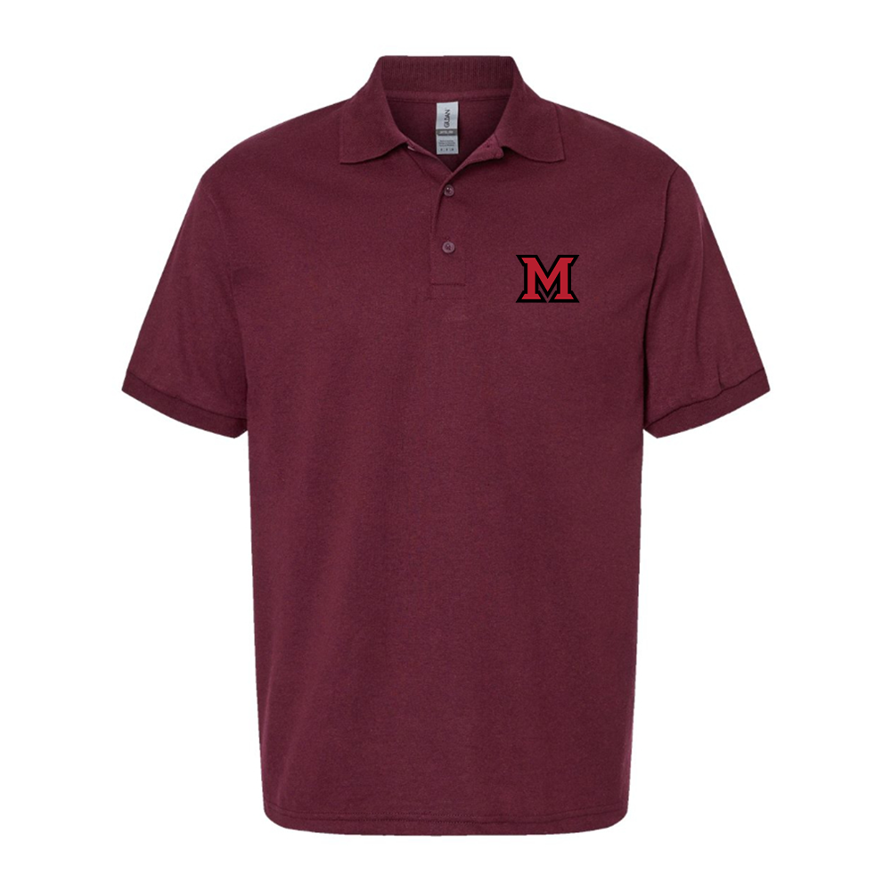 Men's Miami Ohio RedHawks Logo Dry Blend Polo