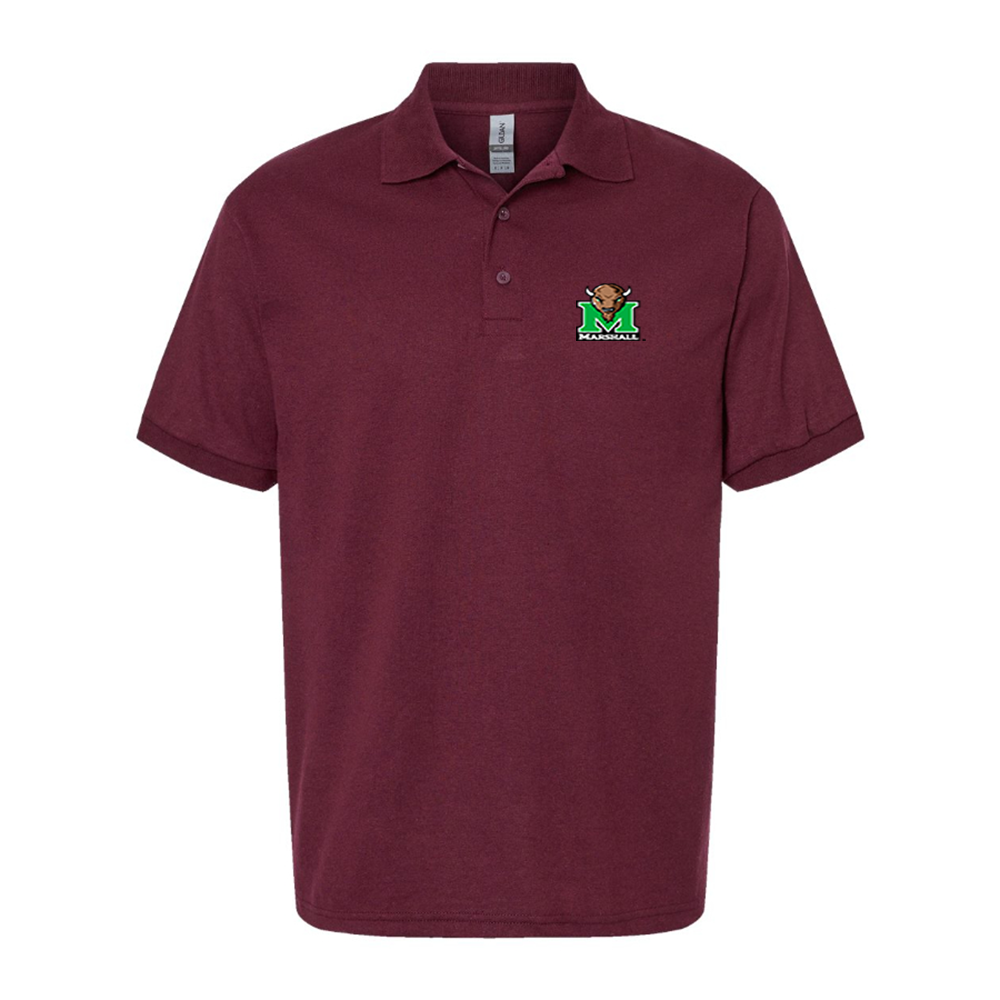 Men's Marshall Thundering Herd Logo Dry Blend Polo