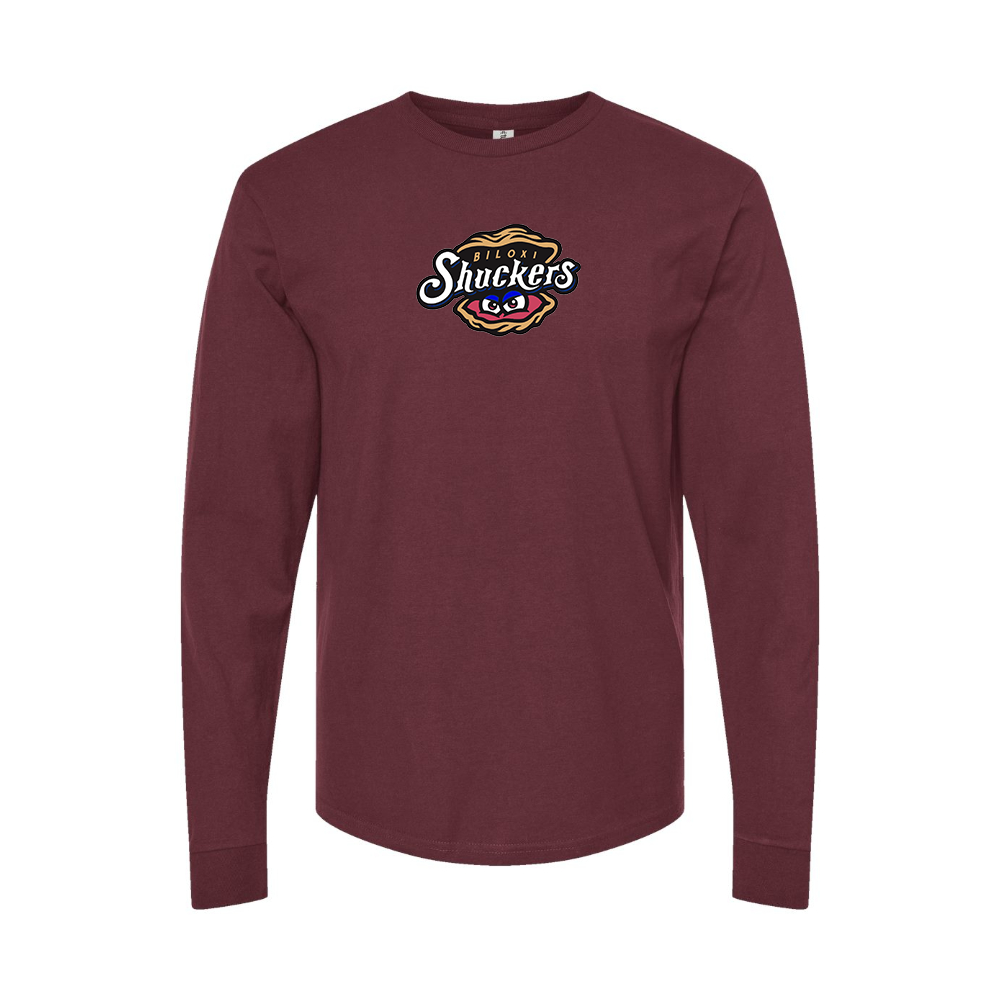 Men's Biloxi Shuckers Logo Long Sleeve T-Shirt