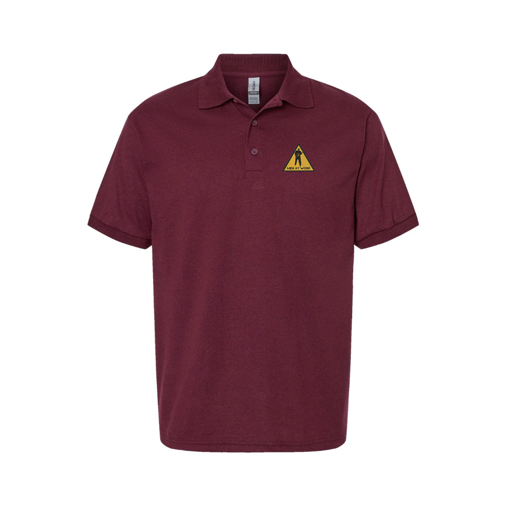 Men's Men at Work Logo Dry Blend Polo