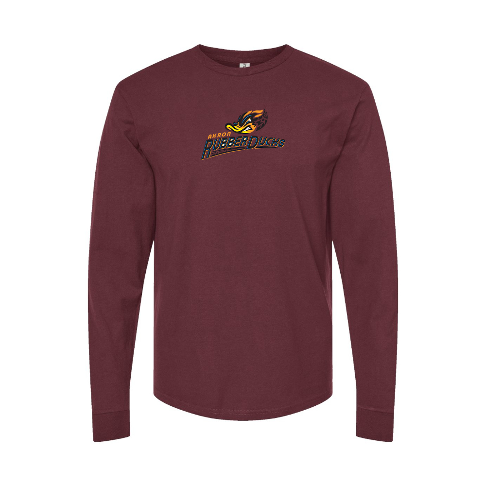Men's Akron RubberDucks Logo Long Sleeve T-Shirt