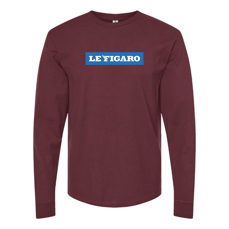 Men's Le Figaro Logo Long Sleeve T-Shirt