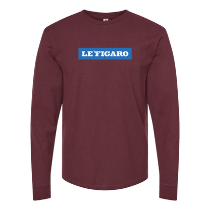 Men's Le Figaro Logo Long Sleeve T-Shirt