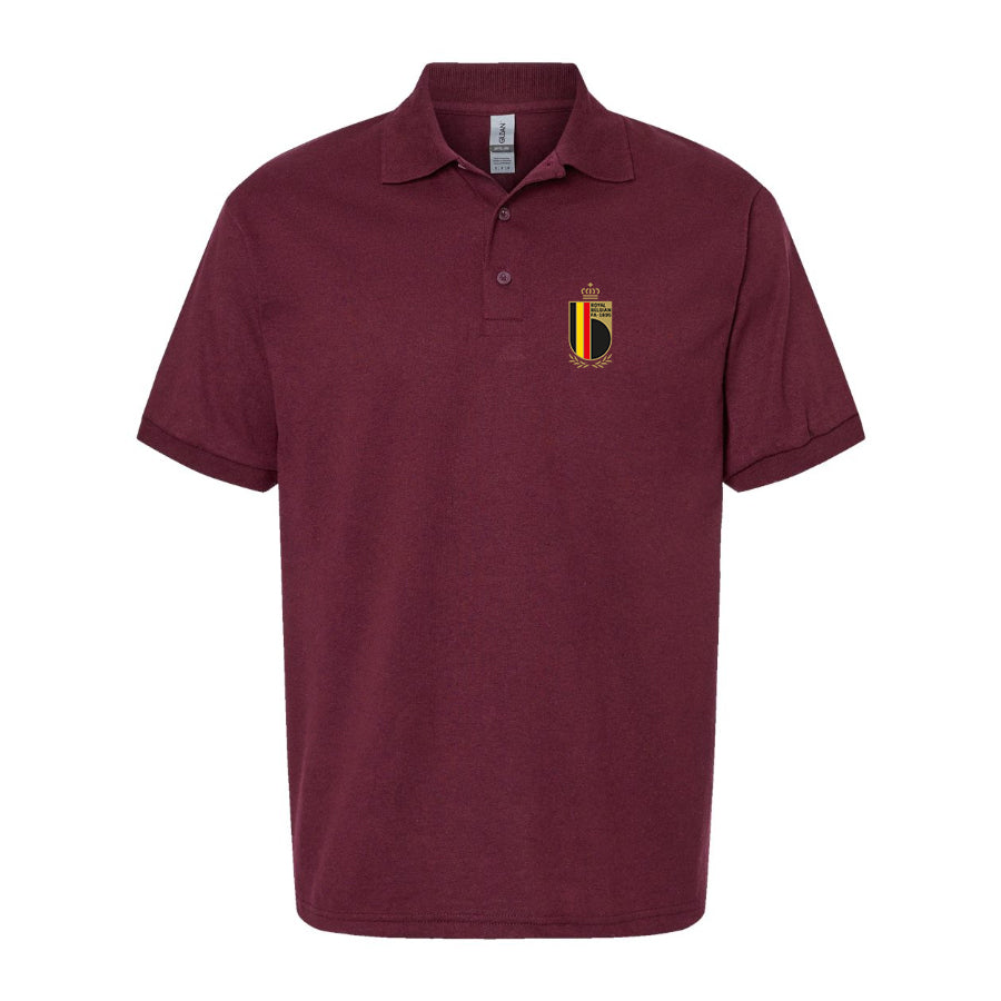 Men's Belgium National Soccer Team Dry Blend Polo