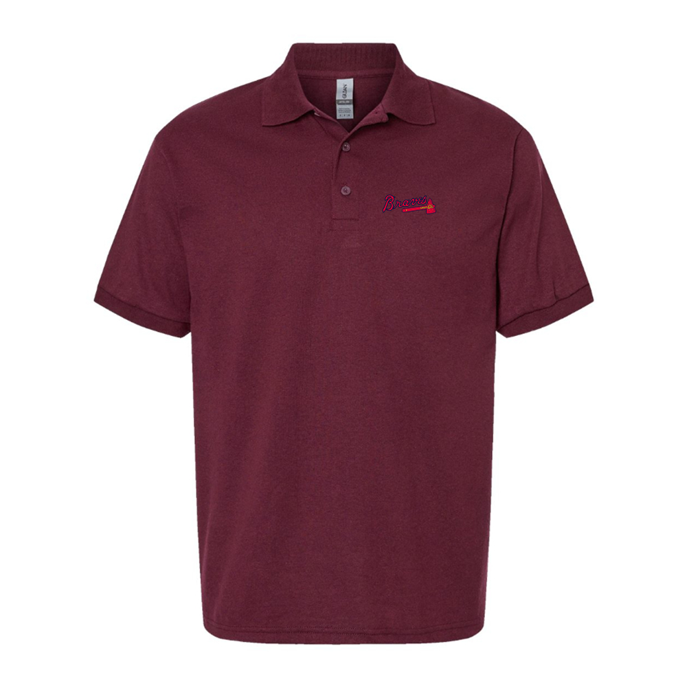 Men's Atlanta Braves Logo Dry Blend Polo