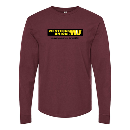 Men's Wastern Union Logo Long Sleeve T-Shirt