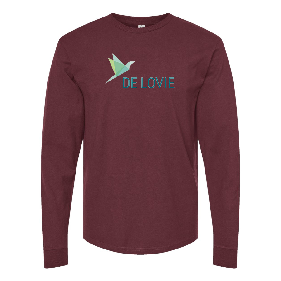 Men's De Lovie Logo Long Sleeve T-Shirt