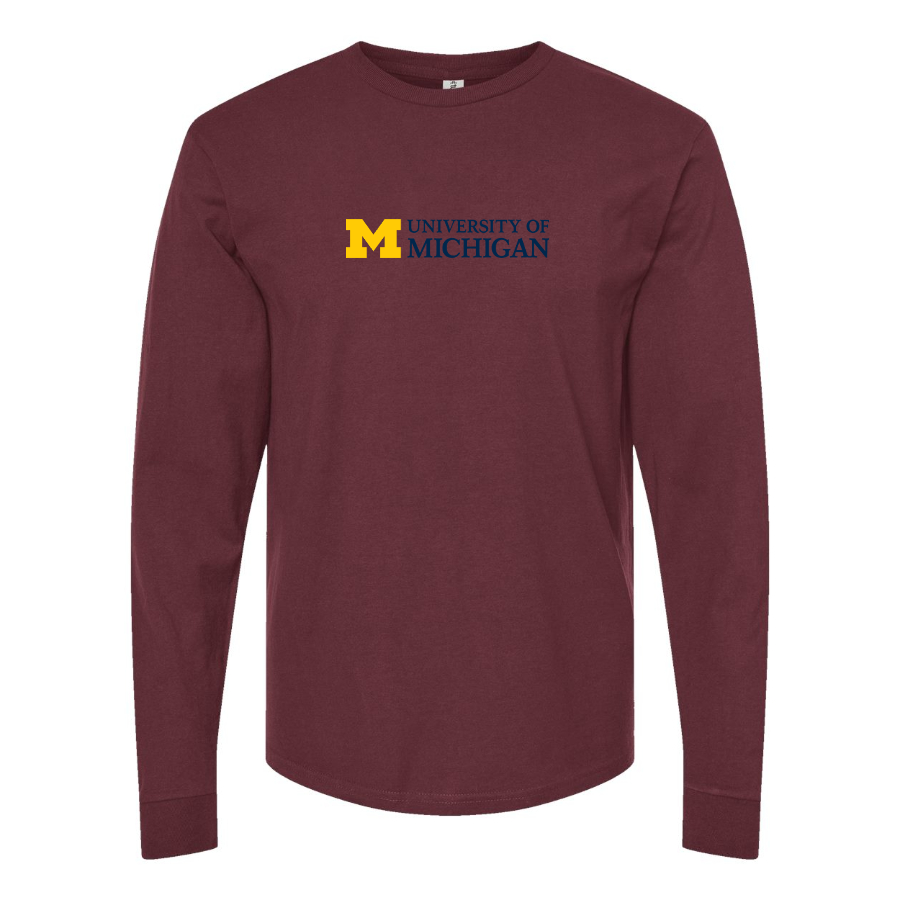 Men's University of Michigan Logo Long Sleeve T-Shirt