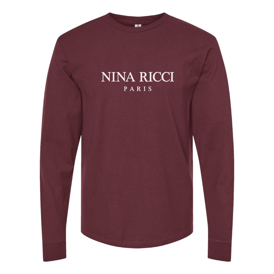 Men's Nina Ricci Paris Logo Long Sleeve T-Shirt