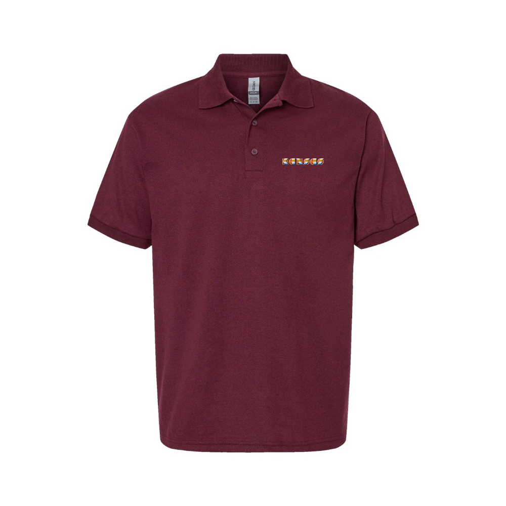 Men's Kansas Logo Dry Blend Polo