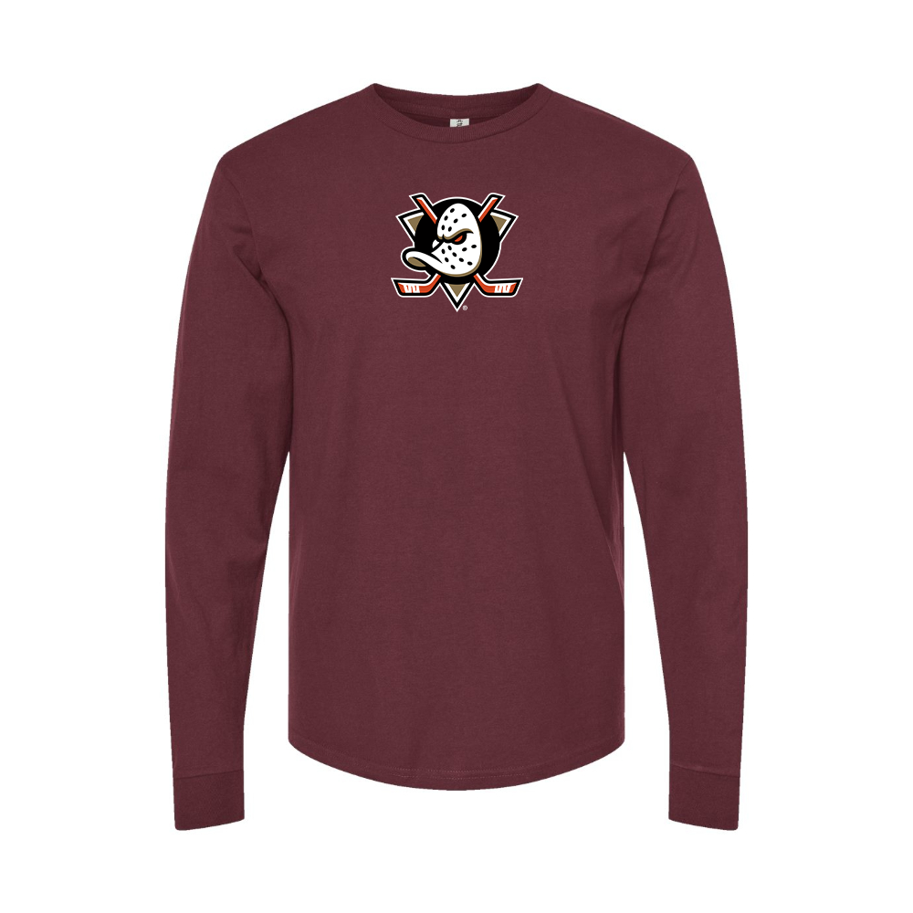 Men's Anaheim Ducks Logo Long Sleeve T-Shirt