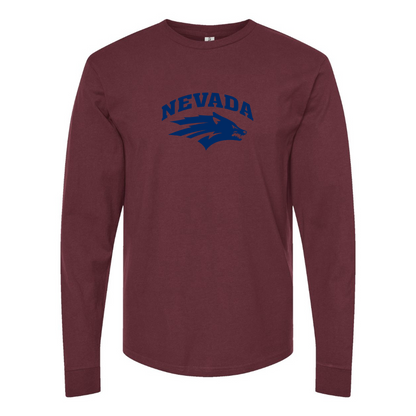 Men's Nevada Wolf Pack Logo Long Sleeve T-Shirt