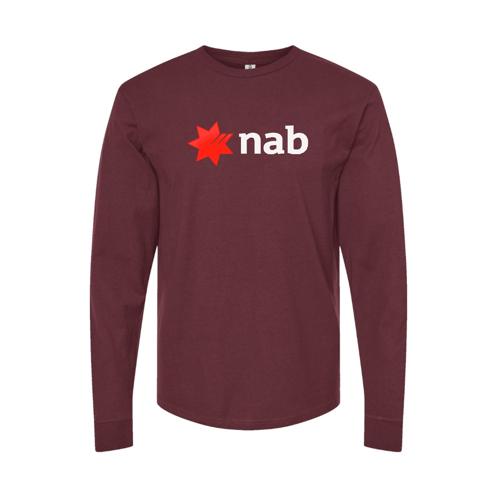Men's NAB (National Australia Bank) Logo Long Sleeve T-Shirt