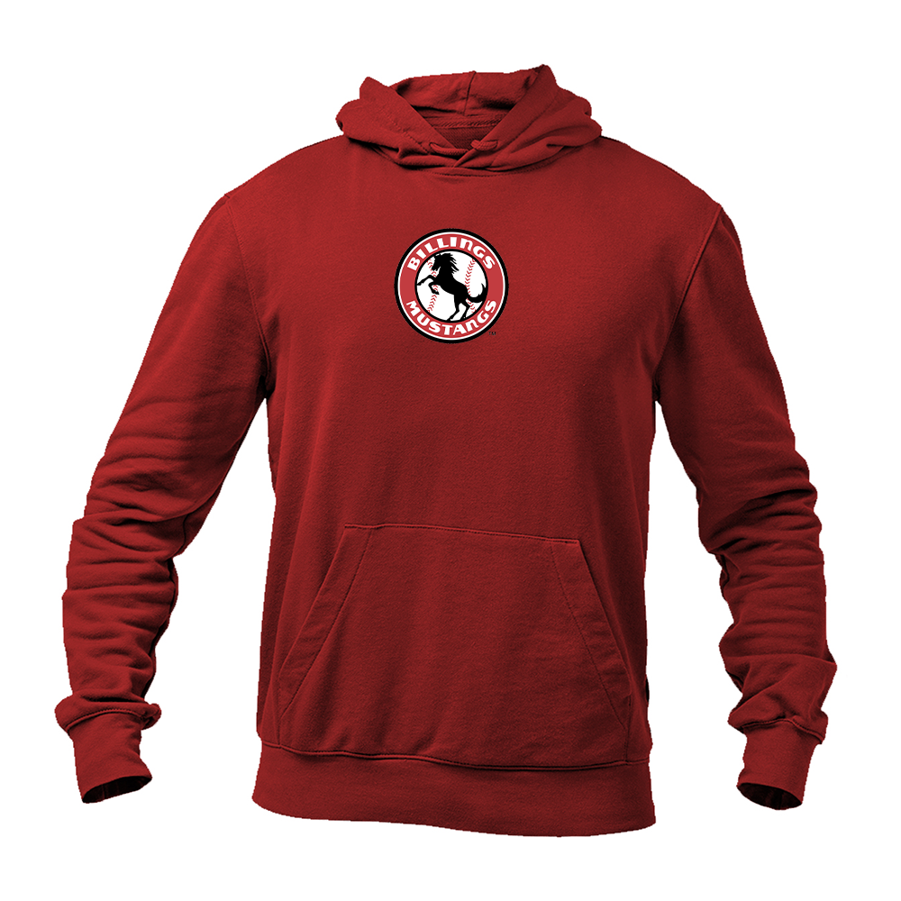 Men's Billings Mustangs Logo Pullover Hoodie