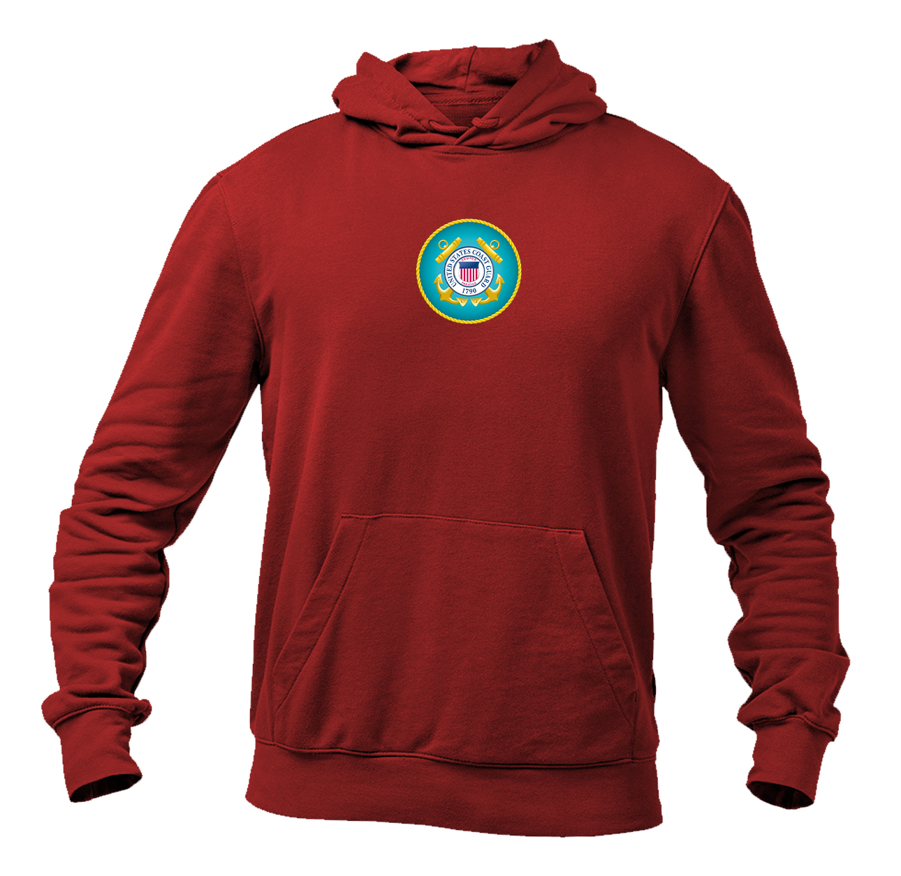 Men's Coast Guard Logo  Pullover Hoodie