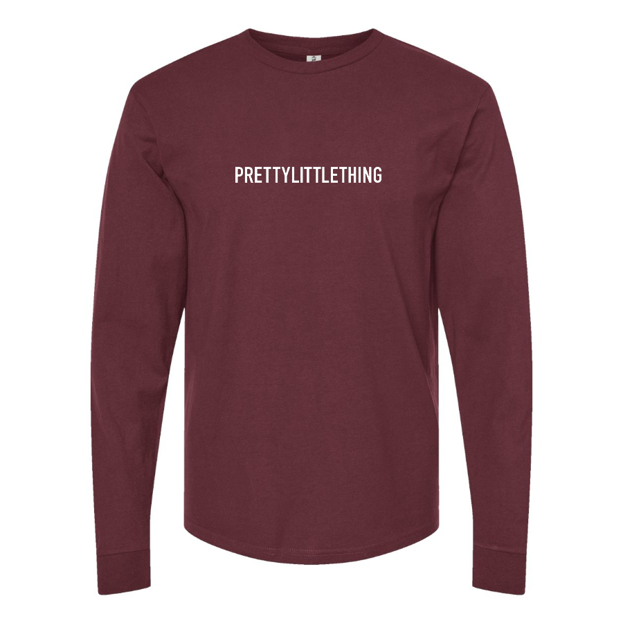 Men's Pretty Little Thing Logo Long Sleeve T-Shirt