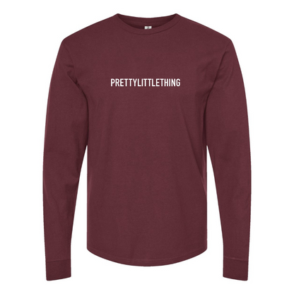Men's Pretty Little Thing Logo Long Sleeve T-Shirt