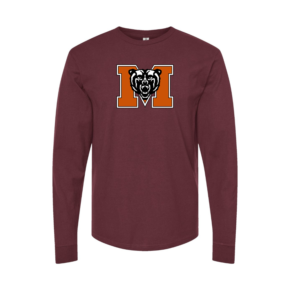 Men's Mercer Bears Logo Long Sleeve T-Shirt