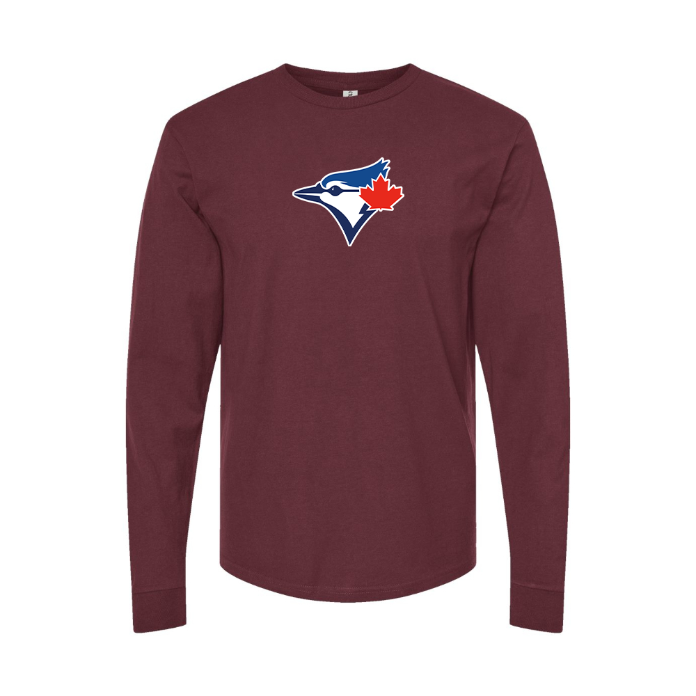 Men's Bluefield Blue Jays Logo Long Sleeve T-Shirt
