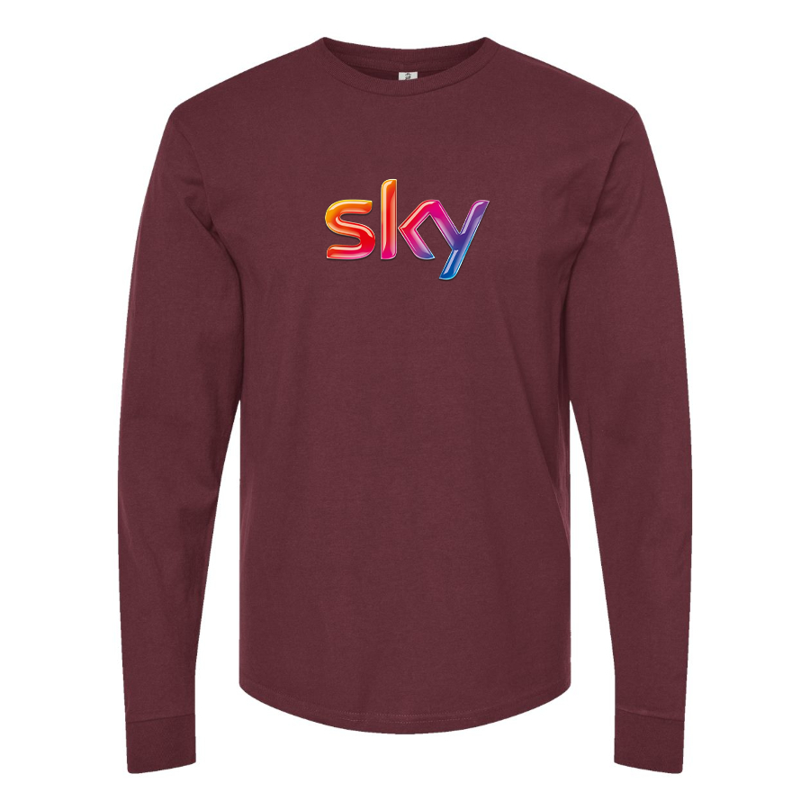 Men's Sky Logo Long Sleeve T-Shirt