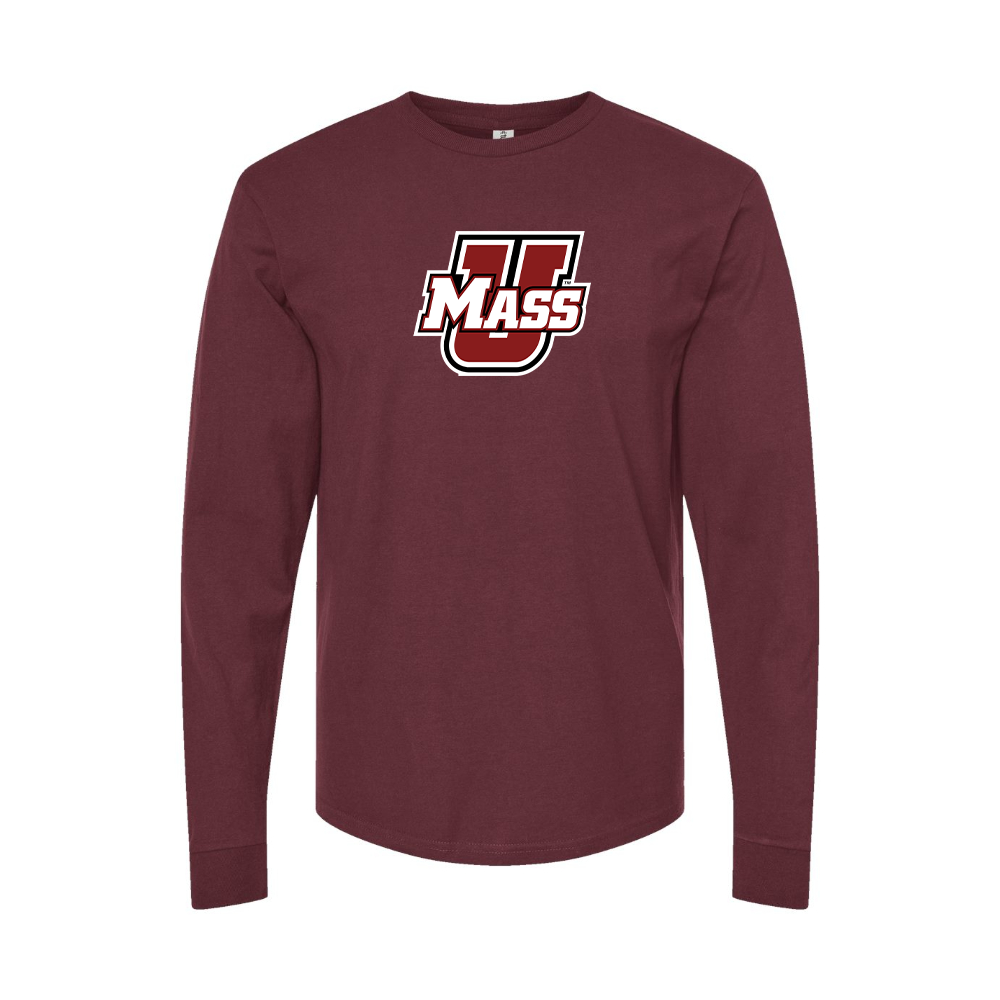 Men's Massachusetts Minutemen Logo Long Sleeve T-Shirt