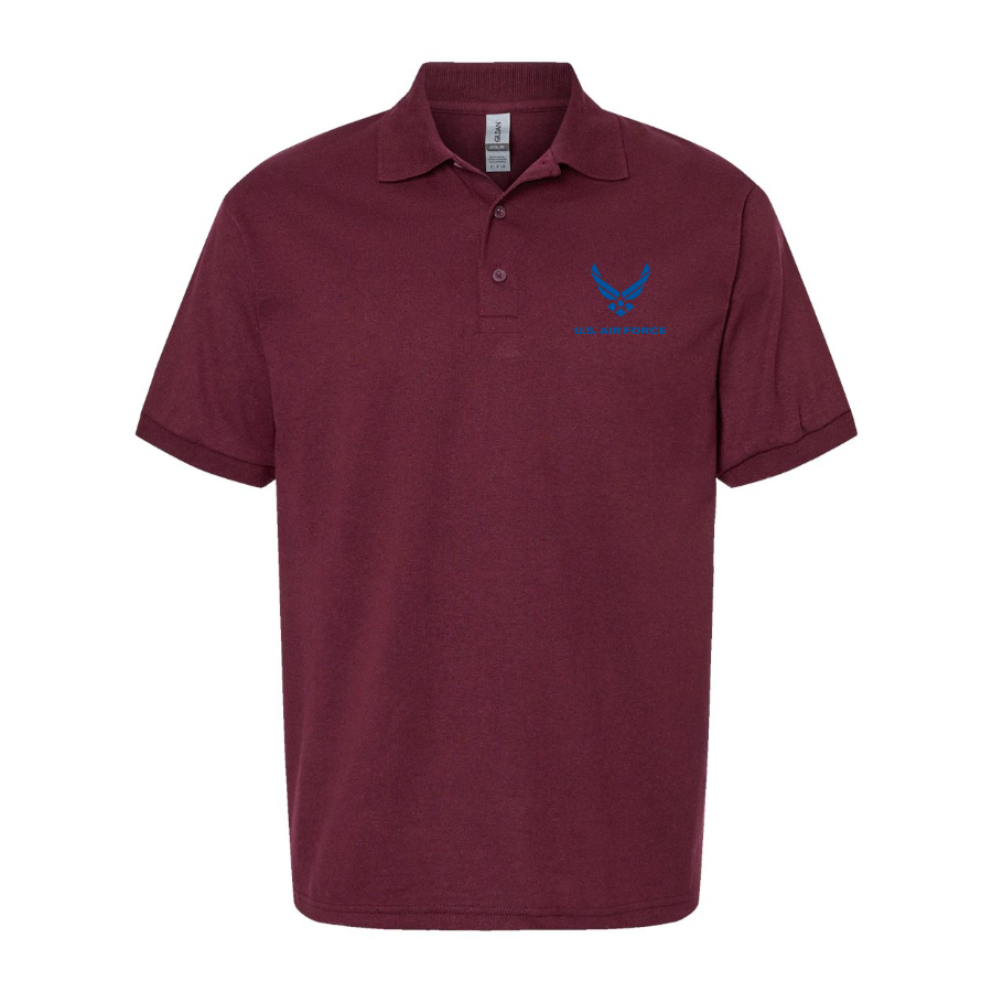 Men's US Airforce Logo Dry Blend Polo