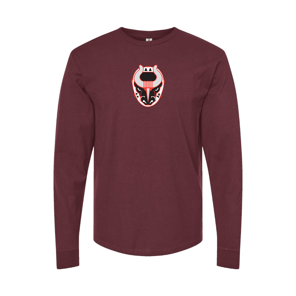 Men's Birmingham Bulls Logo Long Sleeve T-Shirt