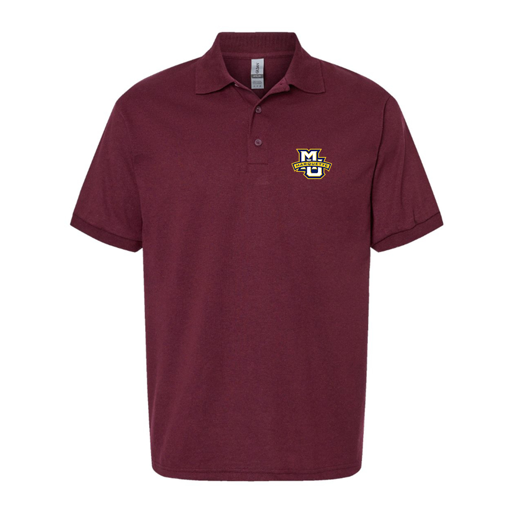 Men's Marquette Golden Eagles Logo Dry Blend Polo
