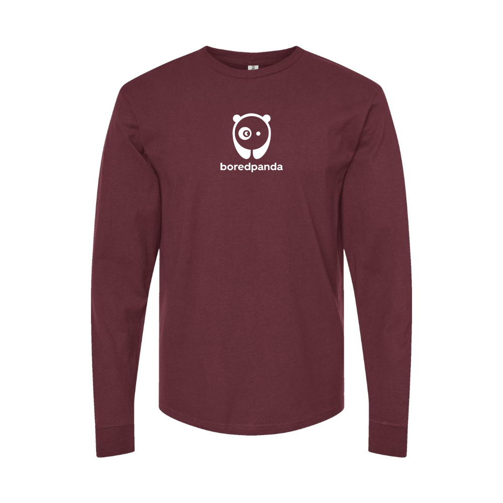 Men's Bored Panda Logo Long Sleeve T-Shirt