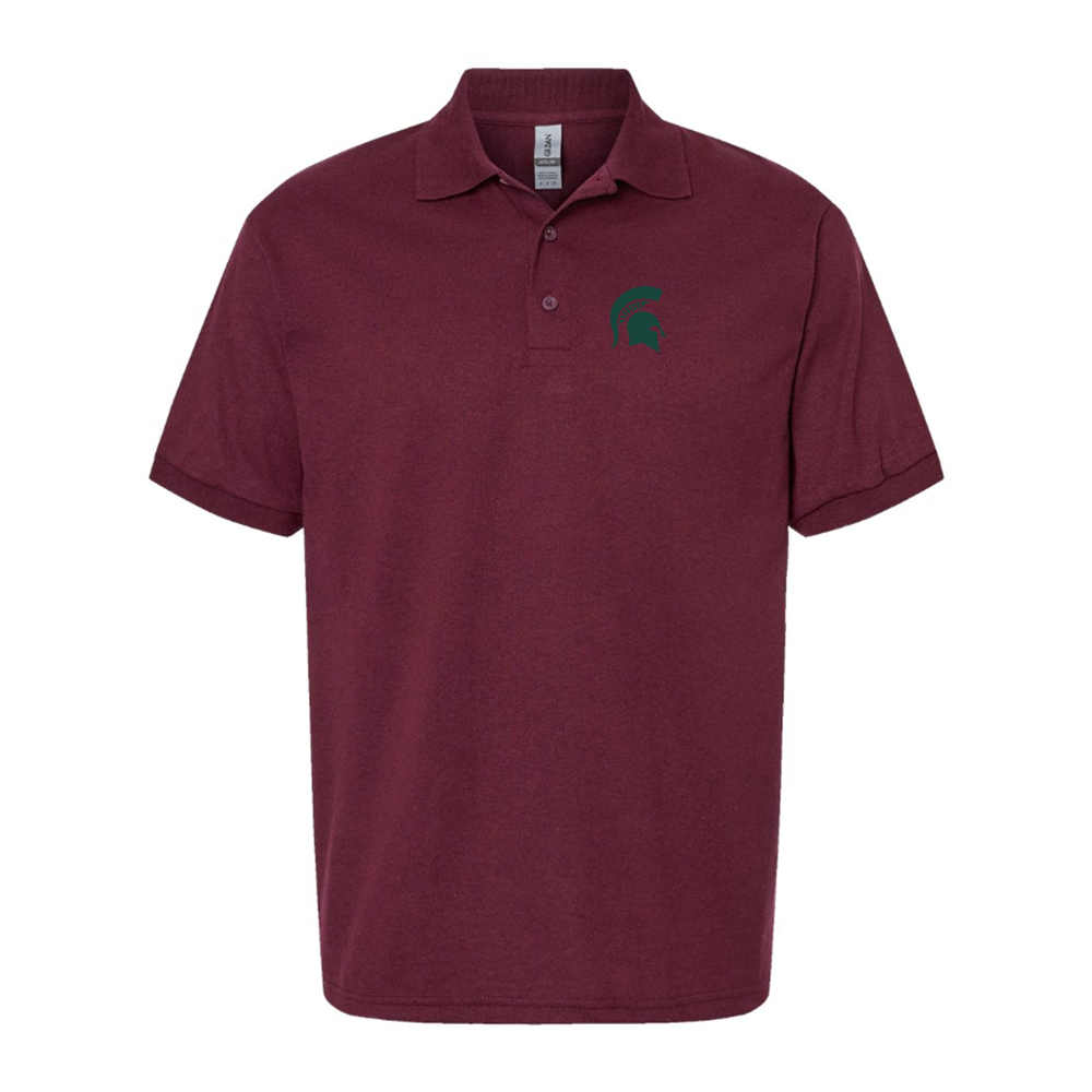 Men's Michigan State Spartans Logo Dry Blend Polo