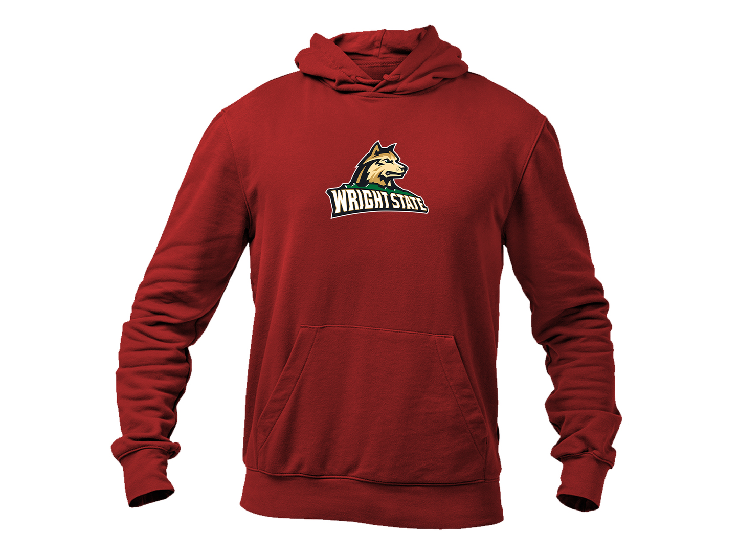 Men's Wright State Raiders Gildan  Heavy Blend Hooded Sweatshirt