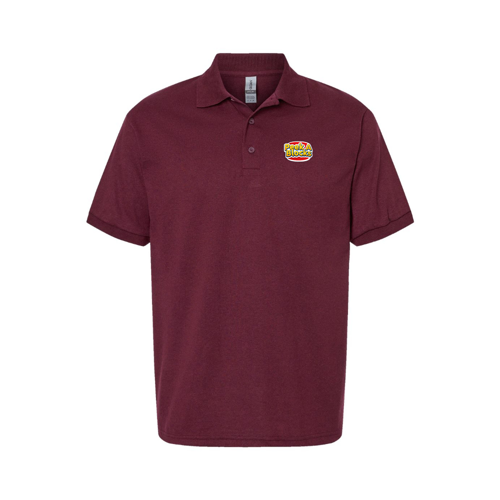 Men's Peek A Blocks Logo Dry Blend Polo