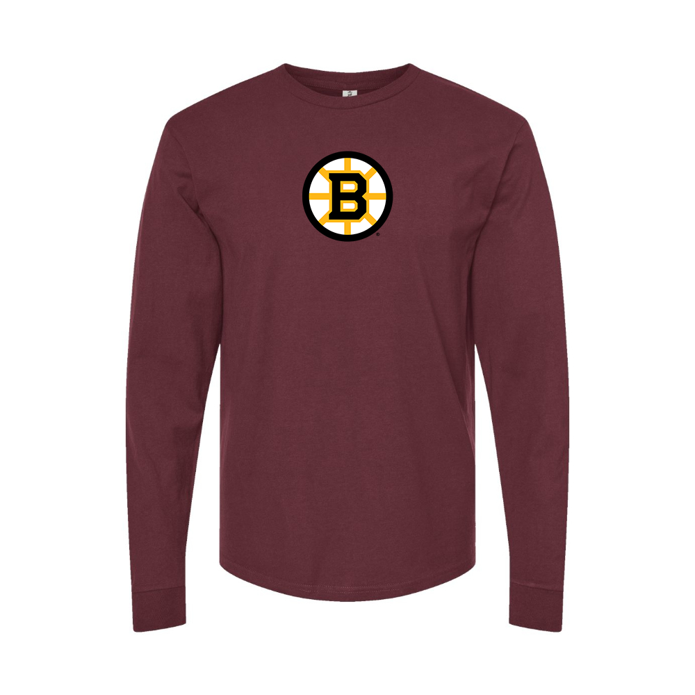 Men's Boston Bruins Logo Long Sleeve T-Shirt