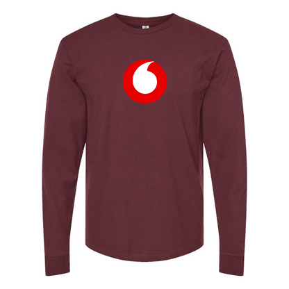 Men's Vodafone Logo Long Sleeve T-Shirt