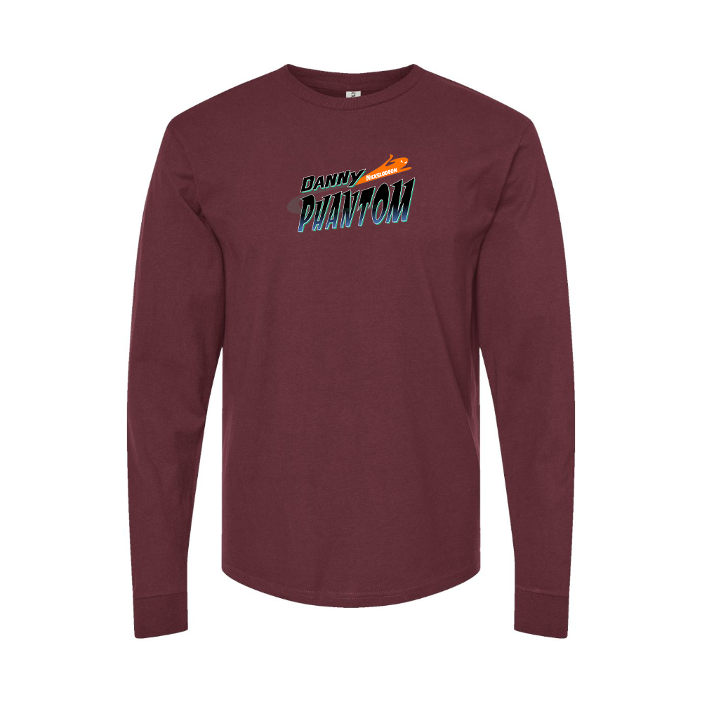 Men's Danny Phantom Logo Long Sleeve T-Shirt