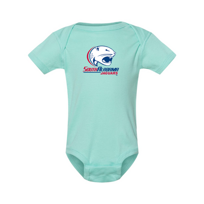 South Alabama Jaguars Logo  Rabbit Skins Infant Baby Rib Bodysuit