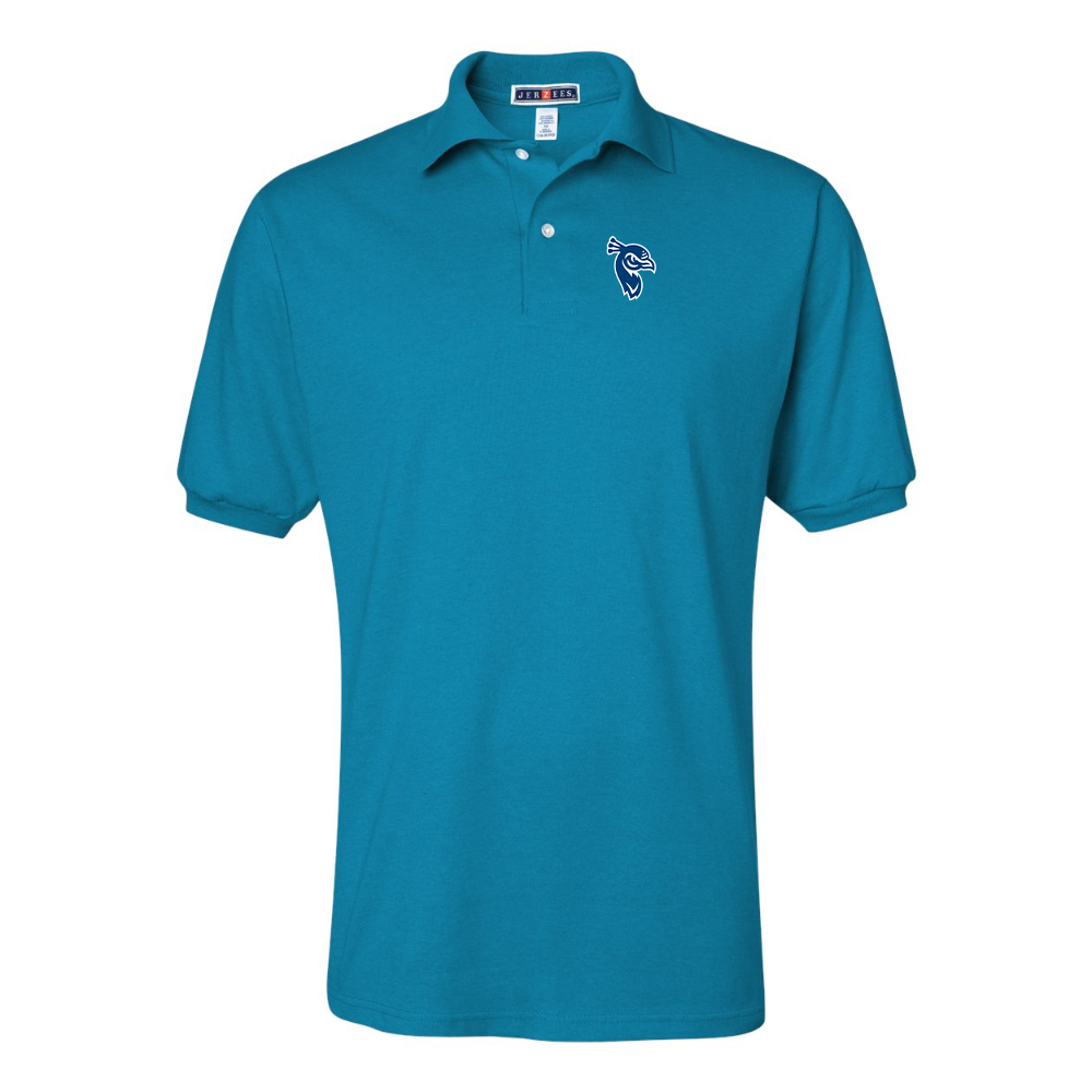Men's Saint Peters Peacocks Logo JERZEES  SpotShield polo