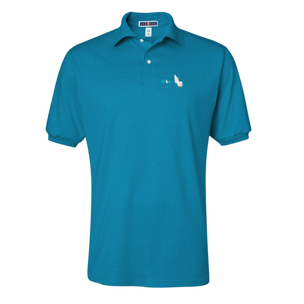 Men's Aflac Logo and Duck JERZEES  SpotShield polo