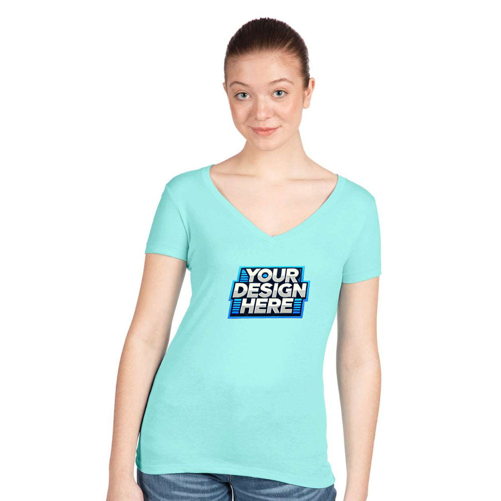 Customize - Next Level - Women's Ideal V-Neck T-Shirt - 1540