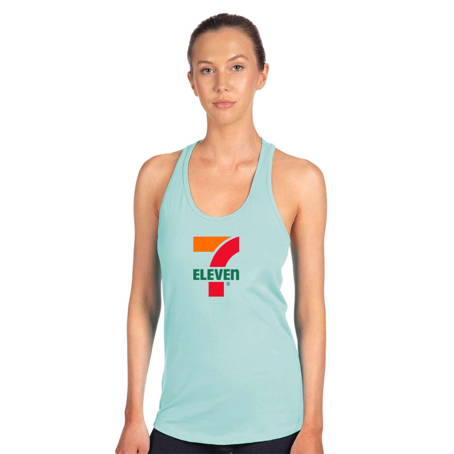 Women's 7 Eleven Logo Next Level Ideal Racerback Tank