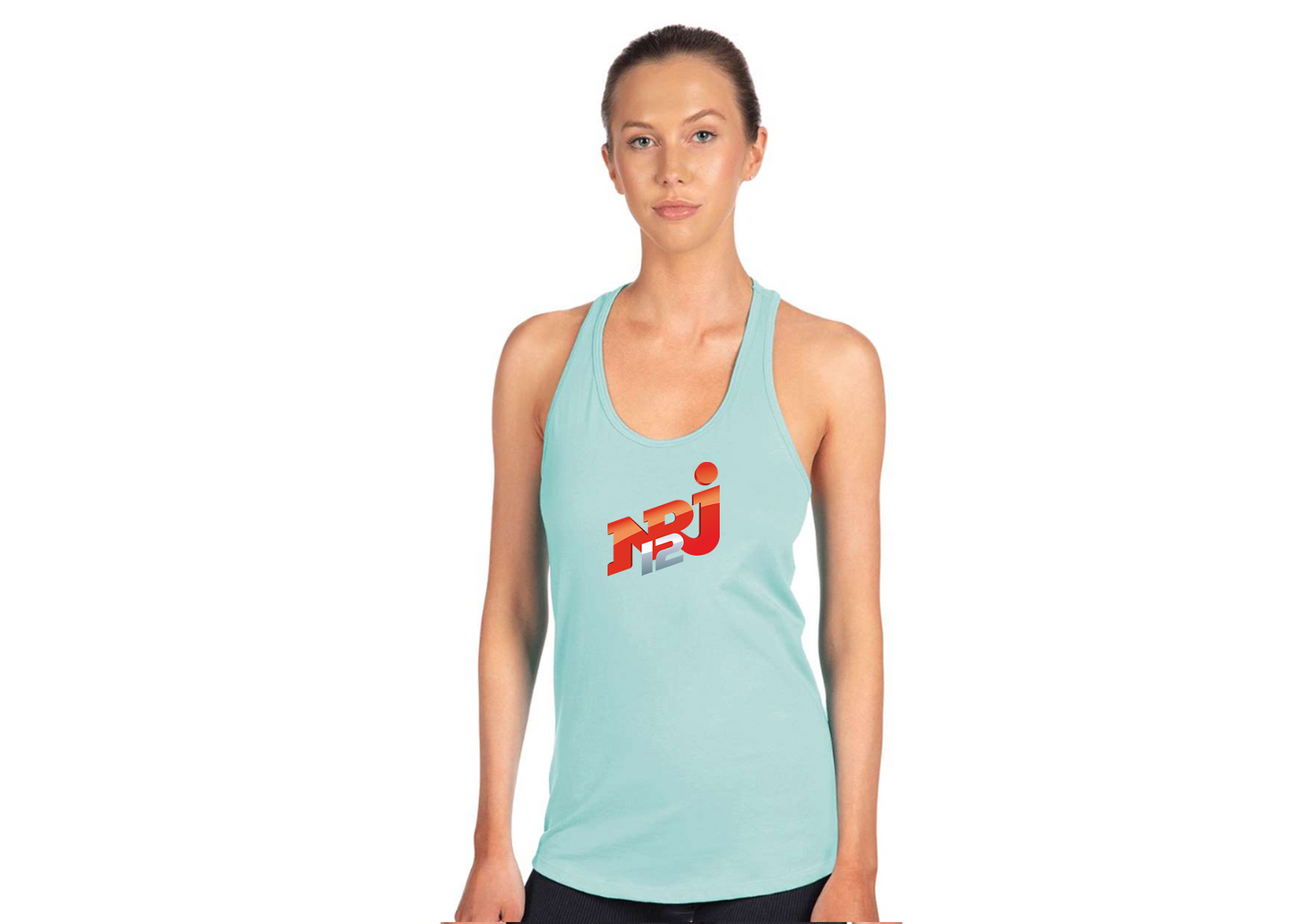 Women's NRJ 12 Logo Next Level Ideal Racerback Tank