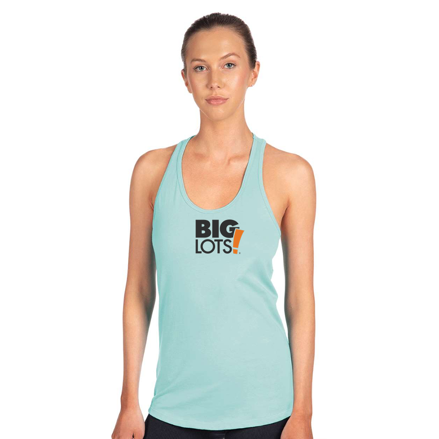 Women's Big Lots Logo Next Level Ideal Racerback Tank