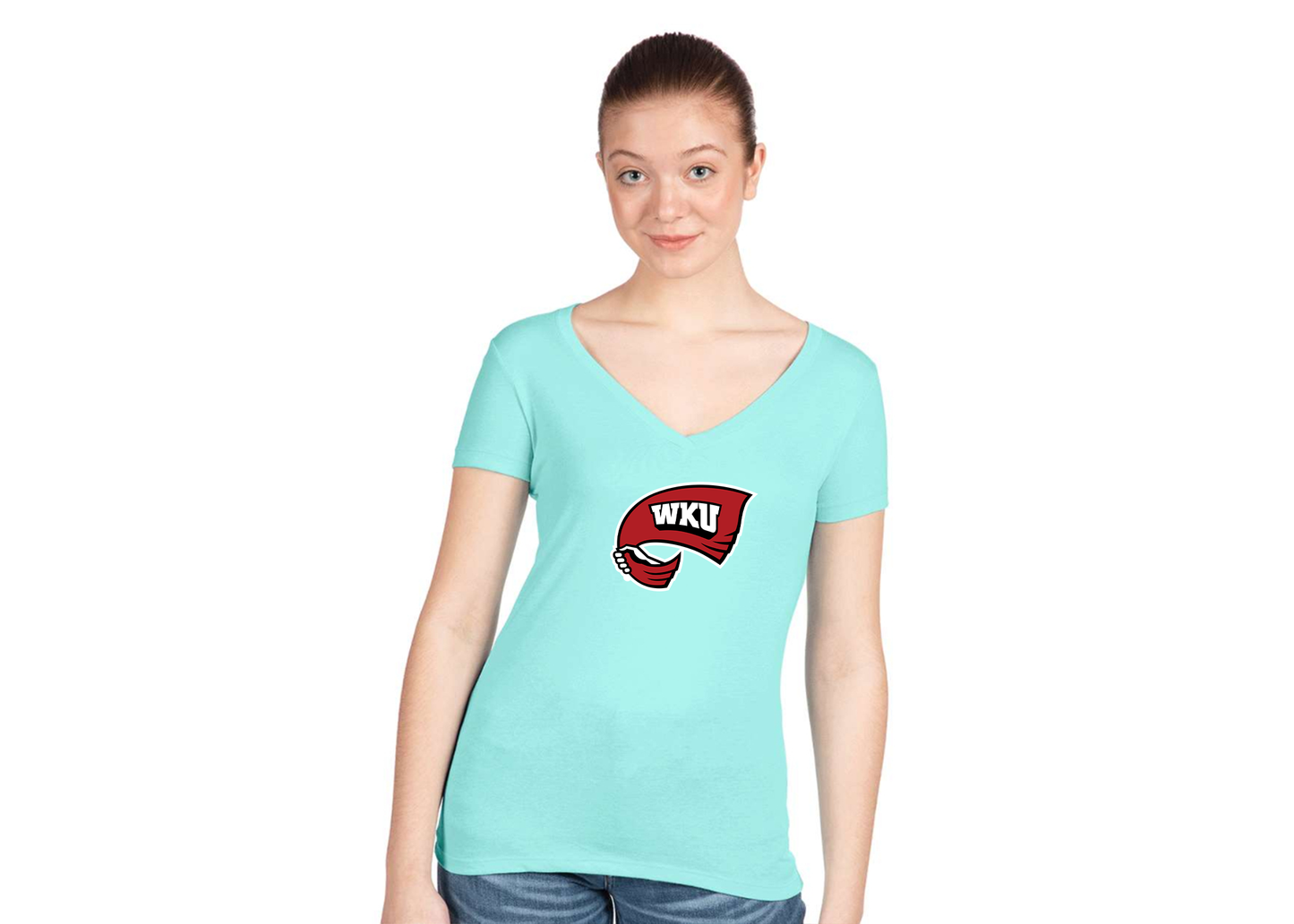 Women's Western Kentucky Hilltoppers Next Level V-Neck T-Shirt