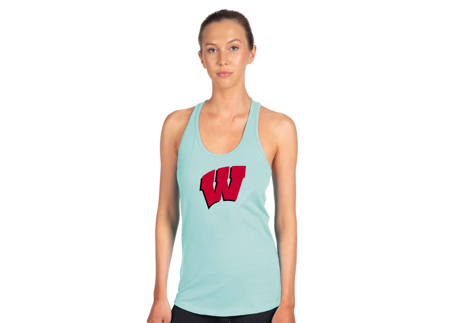 Women's Wisconsin Badgers Next Level Ideal Racerback Tank