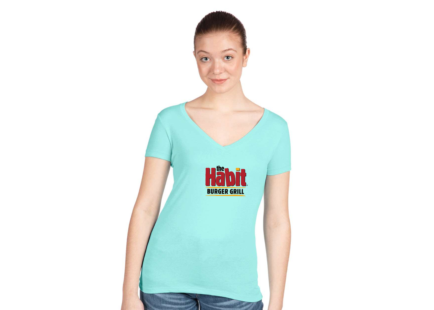 Women's The Habit Burger Grill Next Level V-Neck T-Shirt