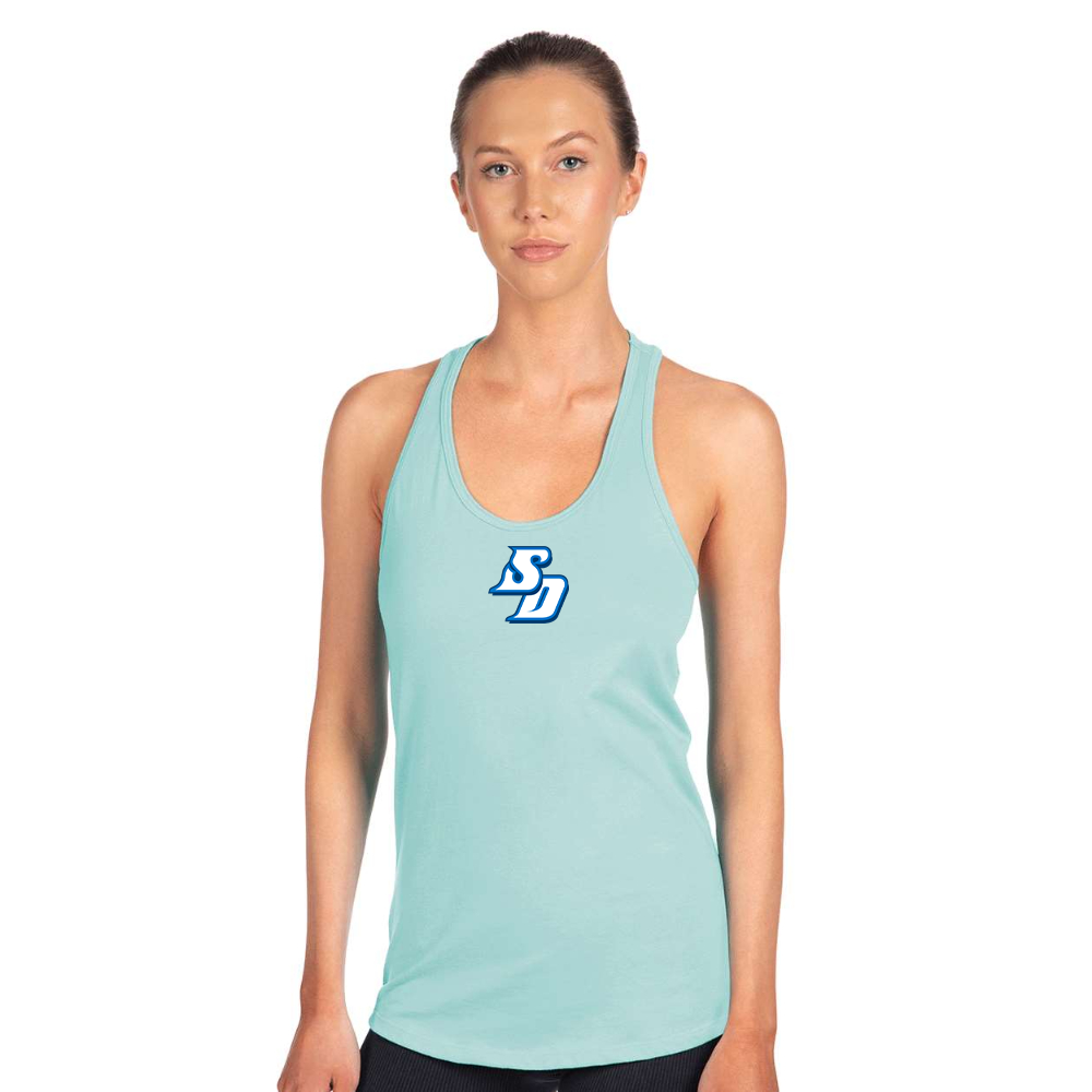 Women's San Diego Toreros Logo Next Level Ideal Racerback Tank