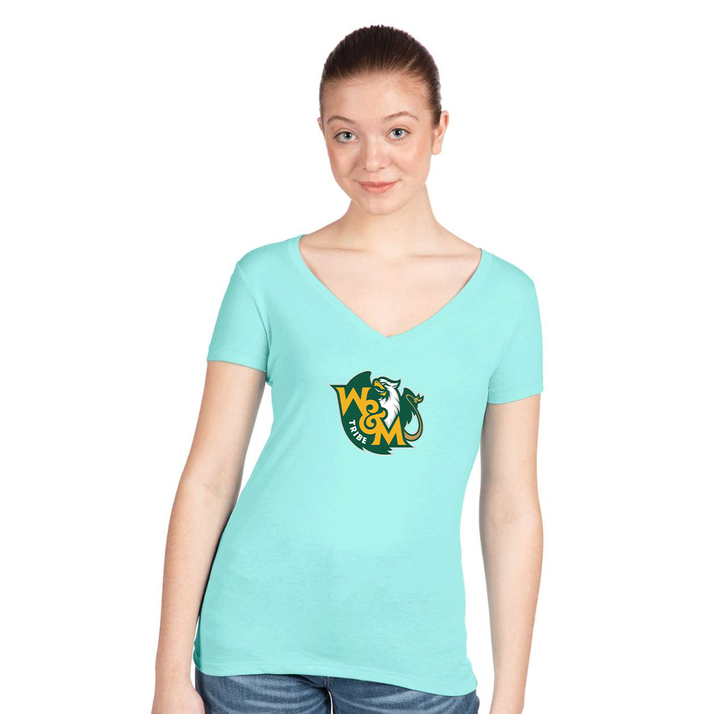 Women's William and Mary Tribe Next Level V-Neck T-Shirt