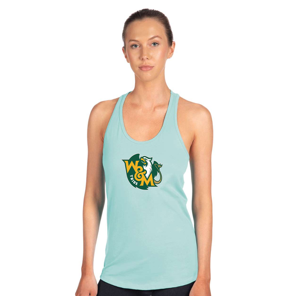 Women's William and Mary Tribe Next Level Ideal Racerback Tank