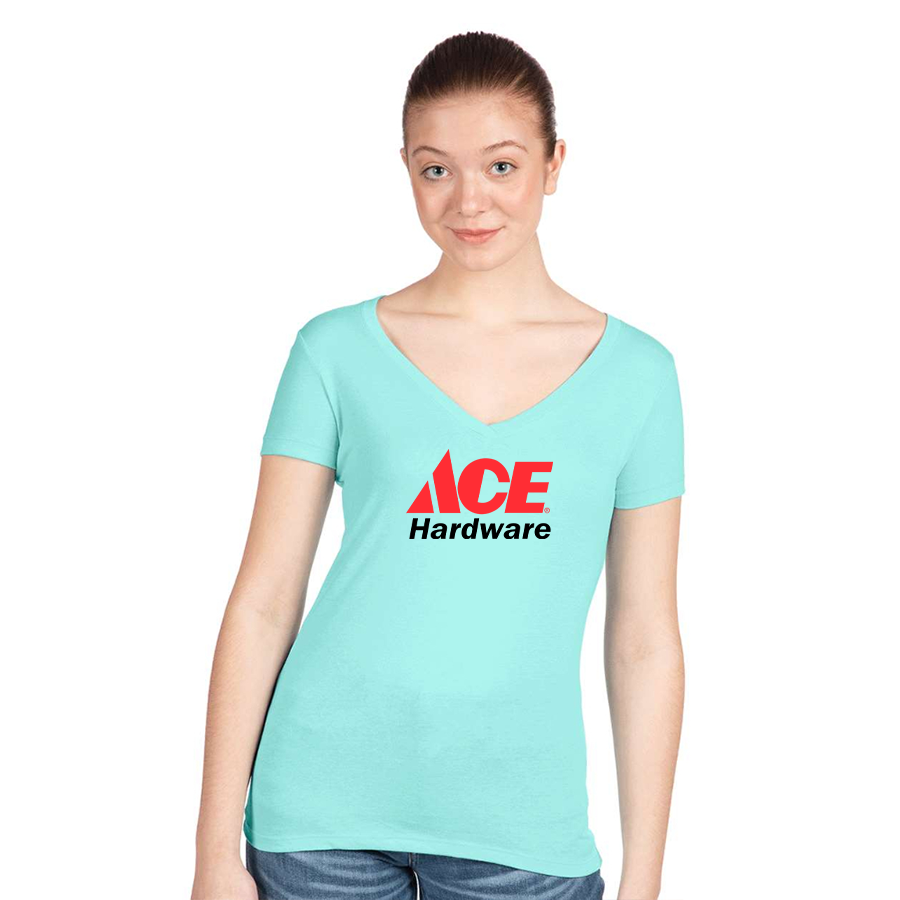Women's ACE Hardware Logo  Next Level V-Neck T-Shirt