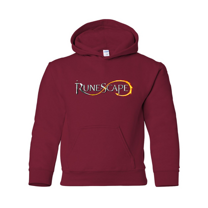 Youth Runescape Logo Gildan Heavy Blend  Hooded Sweatshirt